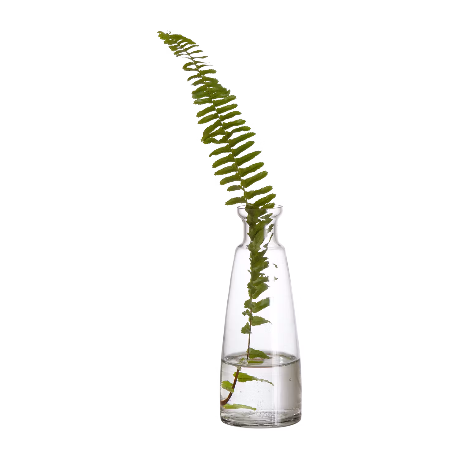 Munblåst vas i stilren design, 17cm