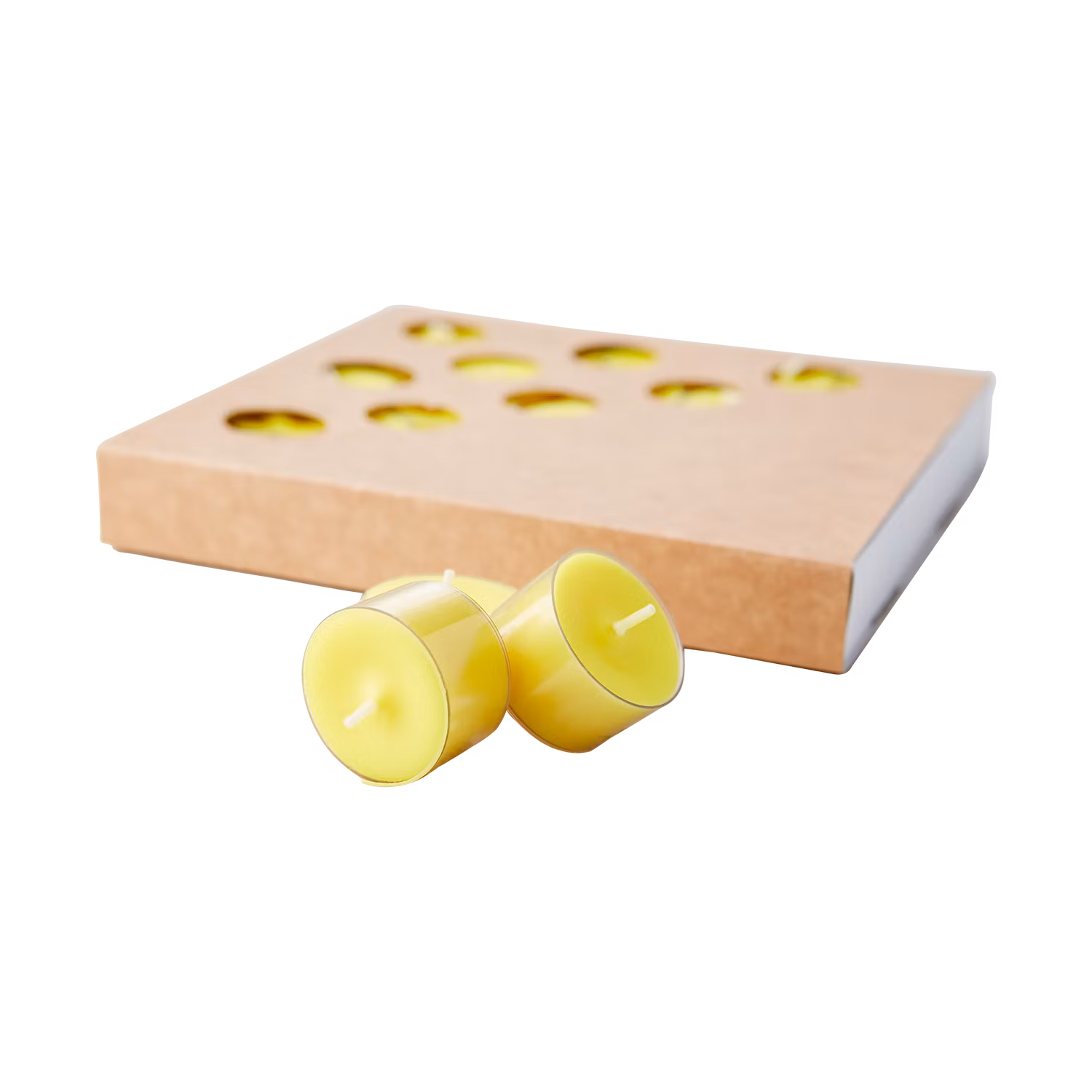 Myggljus/Värmeljus, 25-pack Citronella, Gul