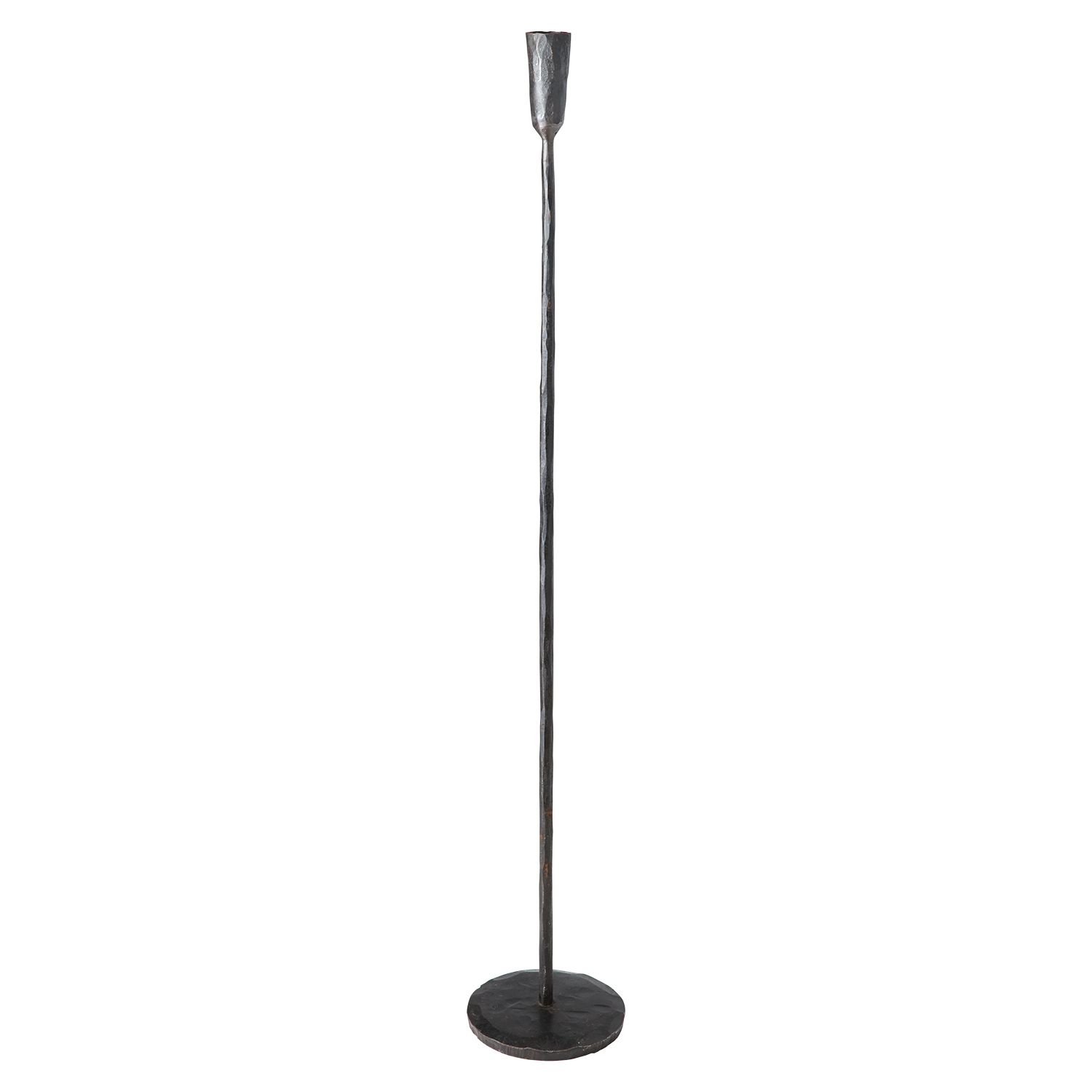 Handgjord ljusstake i järn - Svart, 70cm, 2-pack