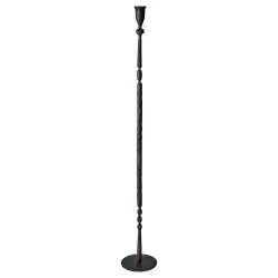 Handgjord ljusstake i järn - Svart, 85cm