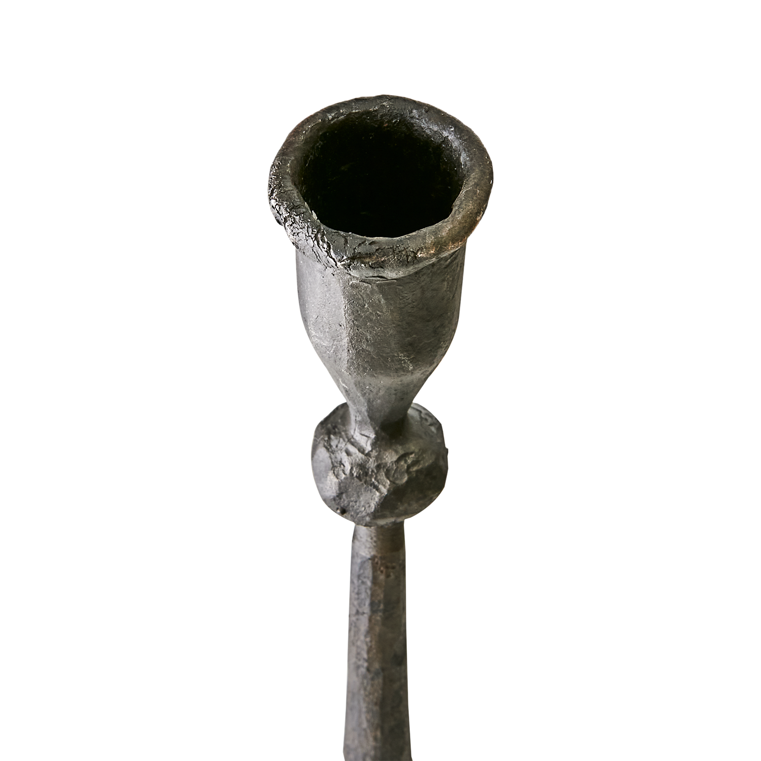 Handgjord ljusstake i järn - Svart, 85cm