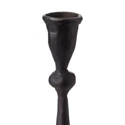 Handgjord ljusstake i järn - Svart, 30cm