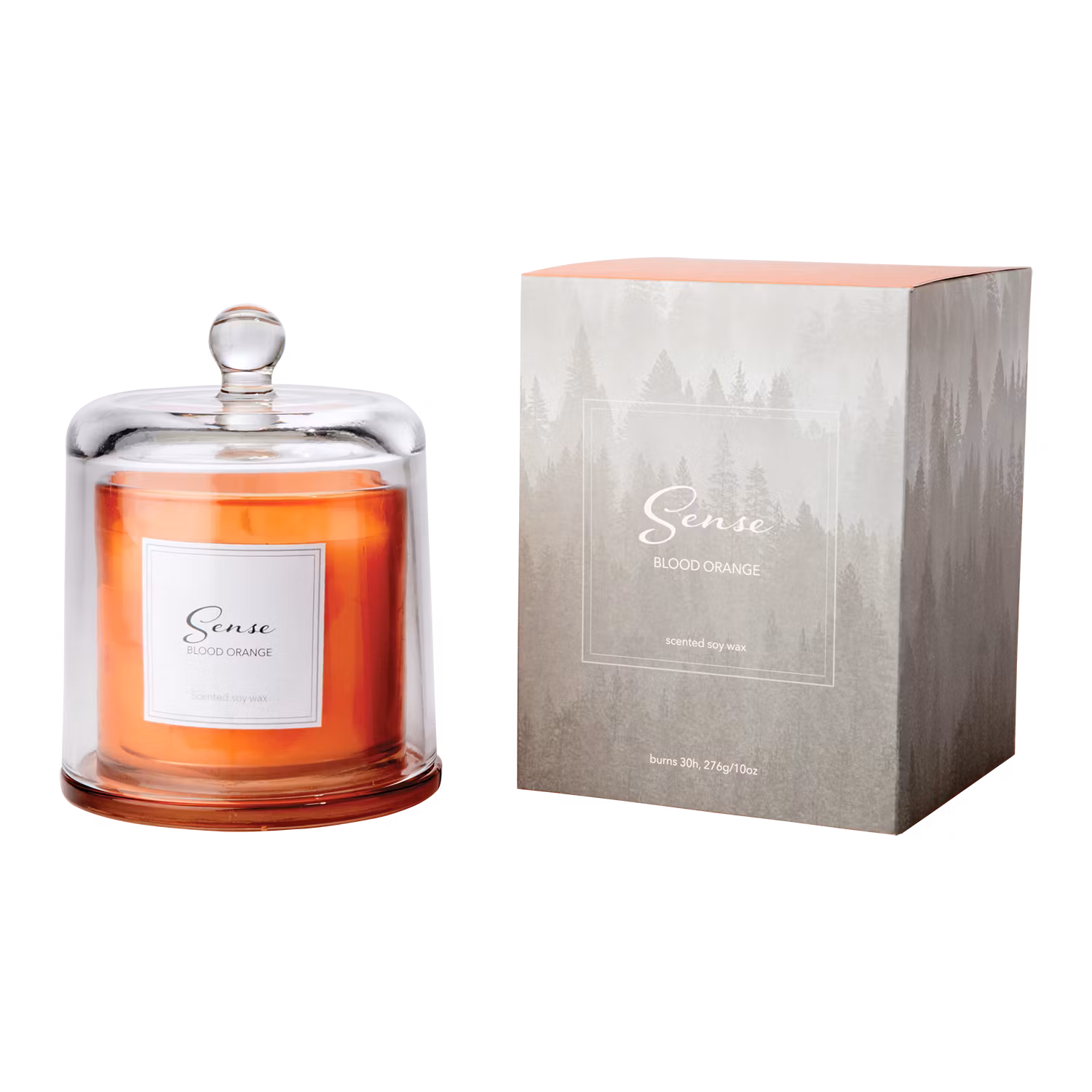 Doftljus med glaskupa, Blood orange