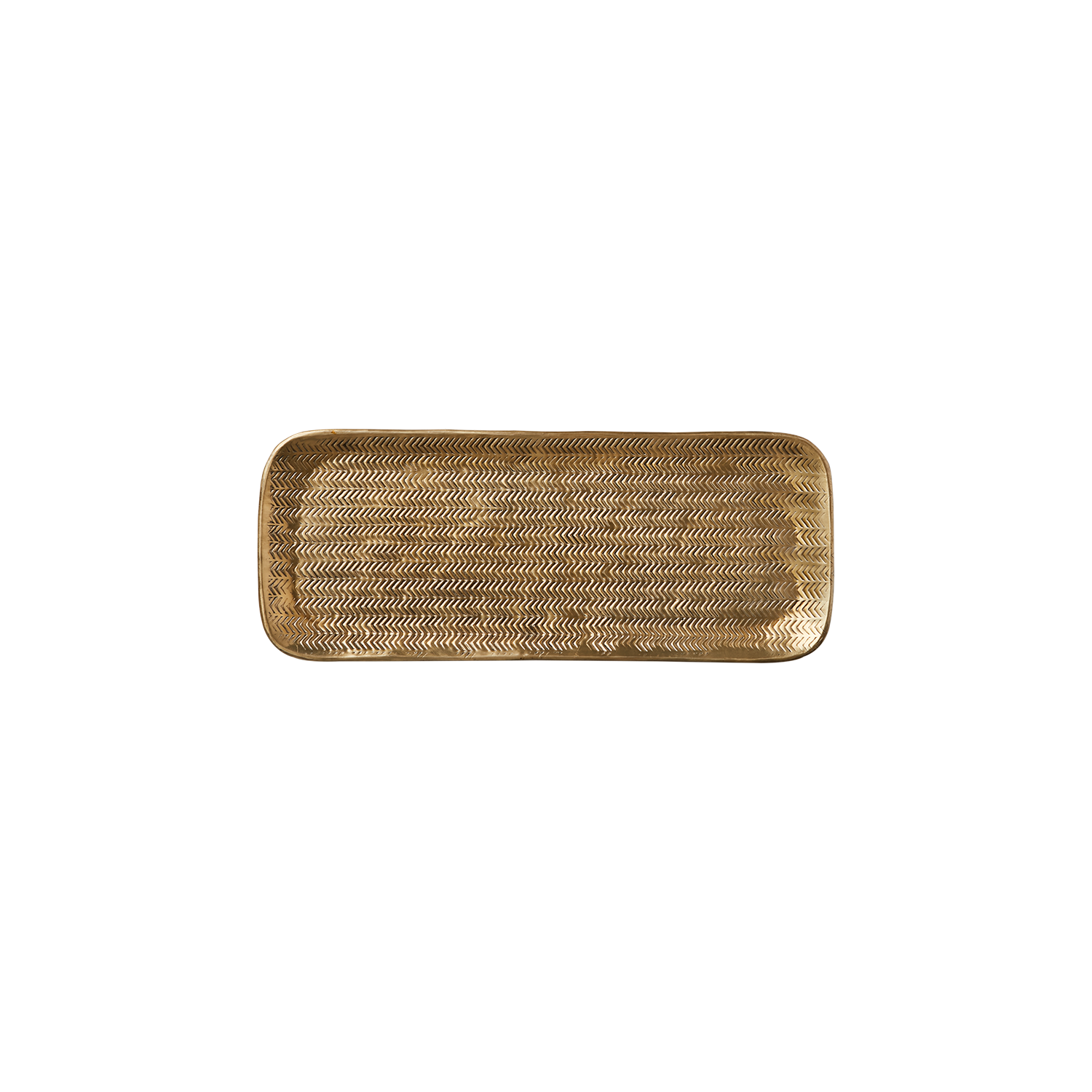 Vackert dekorationsfat, 40x16cm, Mässingfärgad