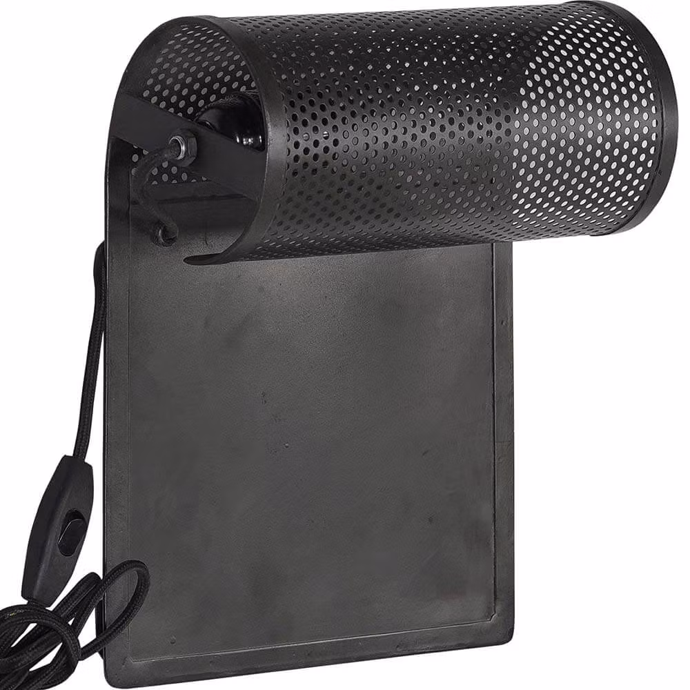 Vägglampa med perforerad skärm, 2-pack