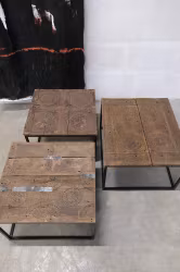 Soffbord med utskurna mönster i original