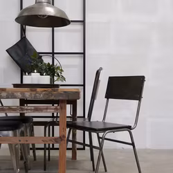 Matstol, Trä och järn, 4-pack