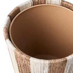 Kruka i järn och jute, Elfenben/natur