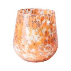 Handgjort Doftljus i munblåst glas, Sweet orange & amber