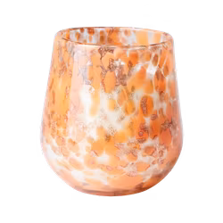 Handgjort Doftljus i munblåst glas, Sweet orange & amber