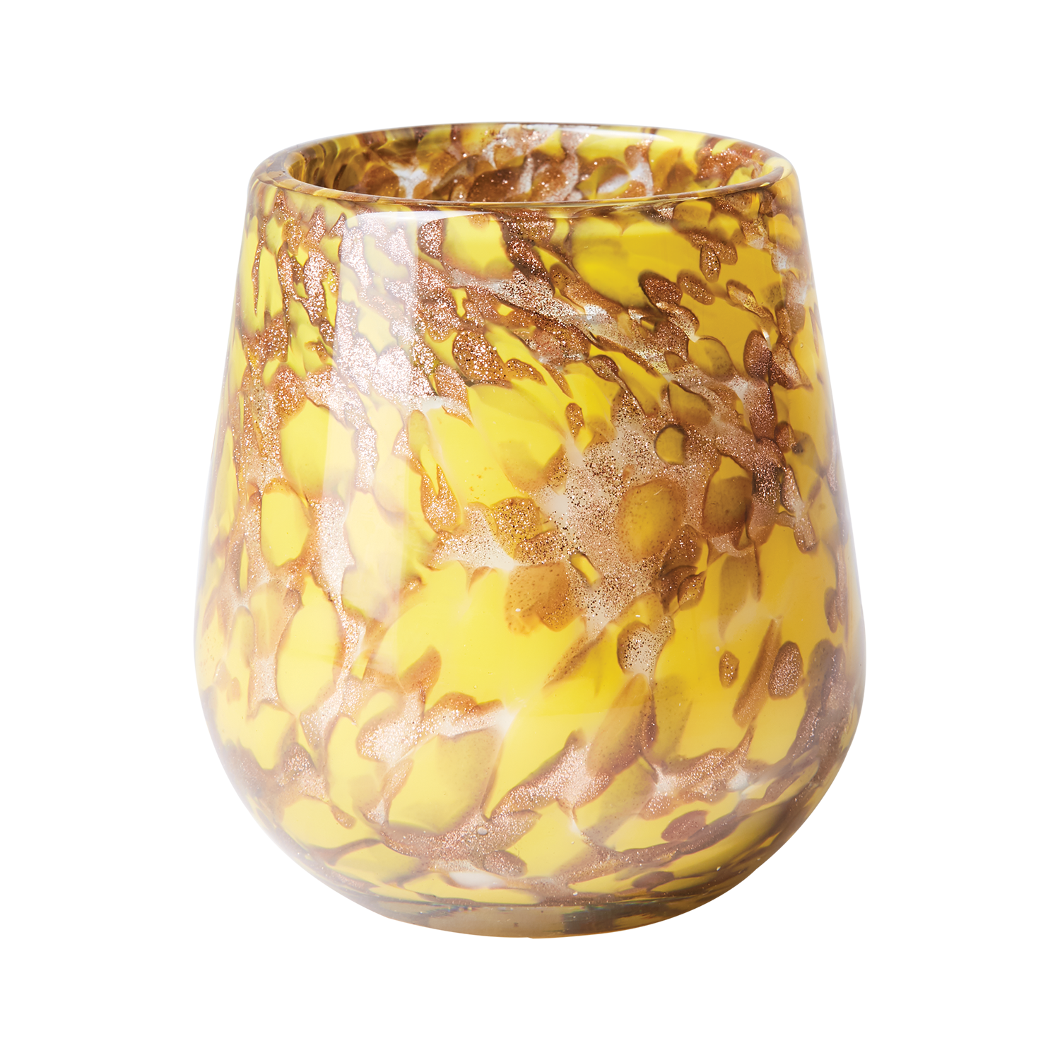 Handgjort Doftljus i munblåst glas, Verbena & lime
