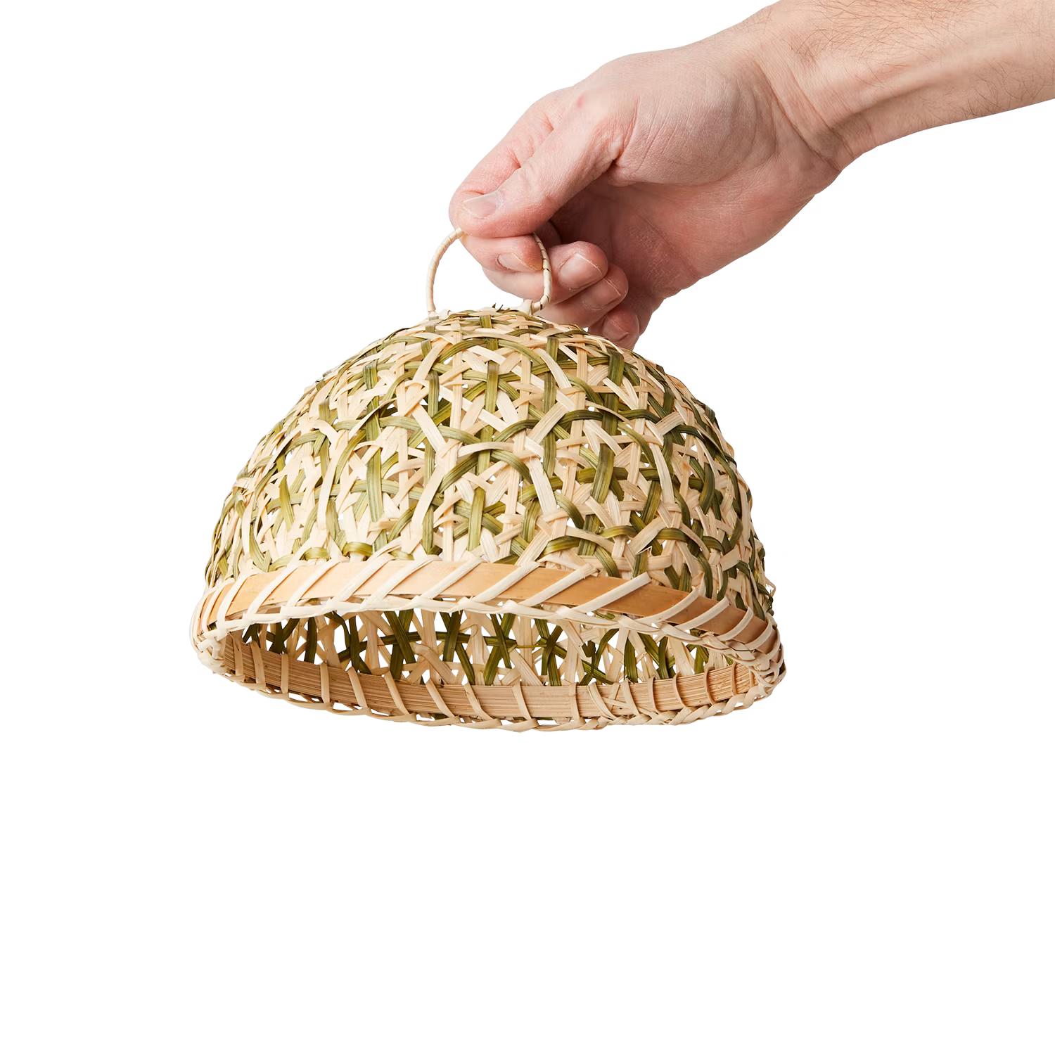 Handgjort tårtskydd, Ø21cm, Natur/grön