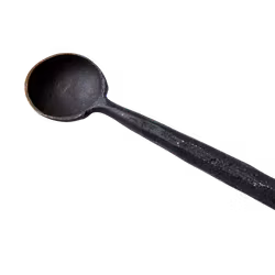 Handgjord sked i järn, 12cm, Svart