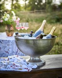 Champagnekylare, Ø36cm, Silverfärgad metall