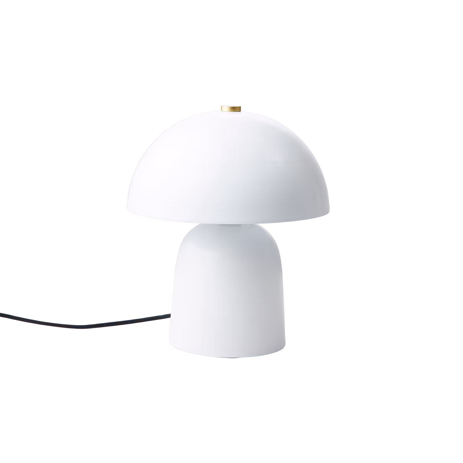 FUNGI Bordslampa, 30cm, Vit