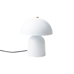 FUNGI Bordslampa, 30cm, Vit