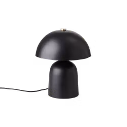 FUNGI Bordslampa, 30cm, Svart
