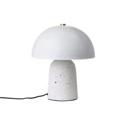 FUNGI Bordslampa/Limited Edition, 38cm, Vit/svart