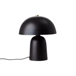 FUNGI Bordslampa, 38cm, Svart