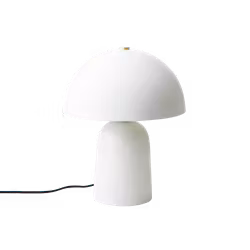 FUNGI Bordslampa, 38cm, Vit
