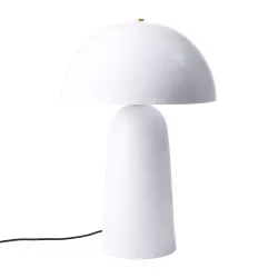 FUNGI Bordslampa, 61cm, Vit