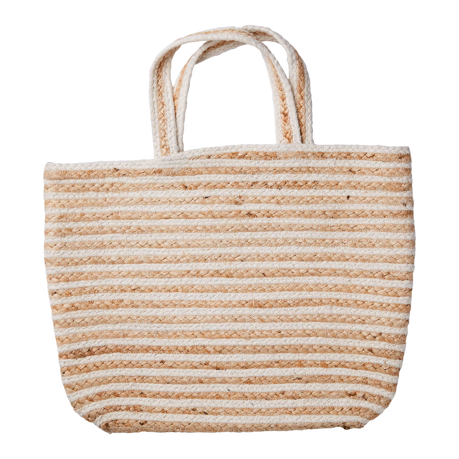 Väska av jute och bomull, Natur/beige