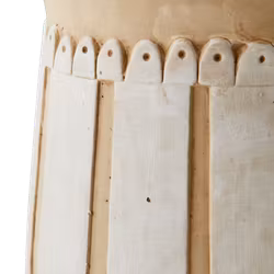 Kruka i betong, 27cm, Beige/svart