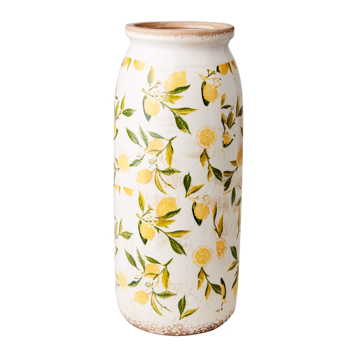 LEMONA Urna L, Vit/grön/gul