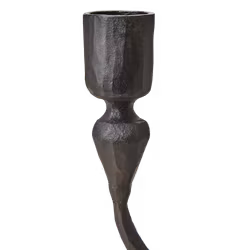 Kandelaber i järn, 19cm, Svart
