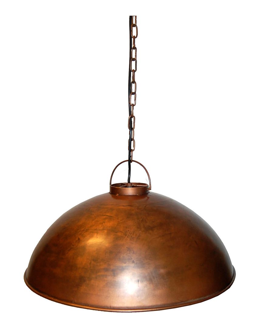 Taklampa i järn, 52cm, Koppar