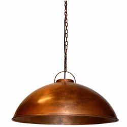 Taklampa i järn, 52cm, Koppar