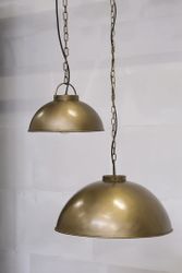 Taklampa i järn, 52 cm, Antikmässing