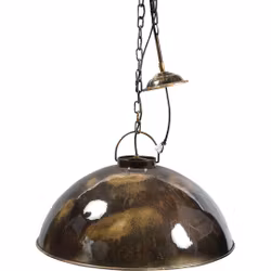 Taklampa i järn, 52cm, Metallmarmorerad
