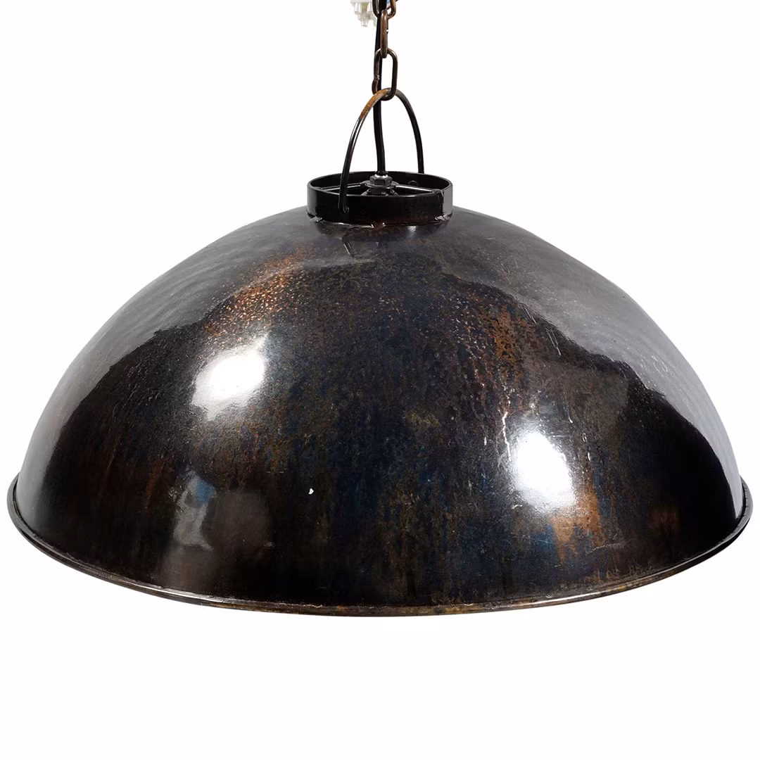 Taklampa, Mörkblå marmorering, 52cm, Oljeeffekt
