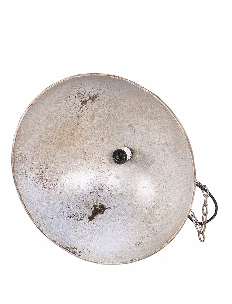 Taklampa i järn, 46cm diameter, Ljus