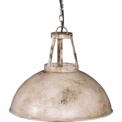 Taklampa i järn, 46cm diameter, Ljus