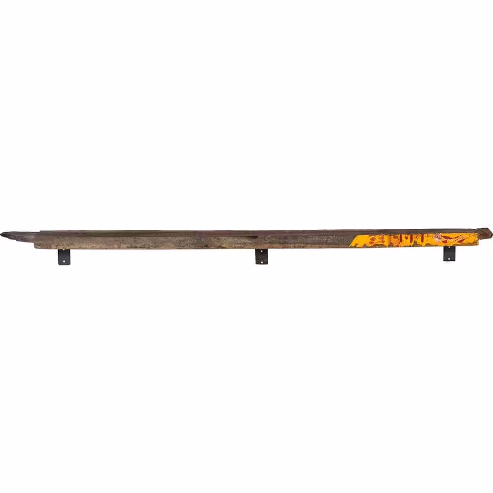 Hylla av återbrukat trä, 200cm, 2-pack