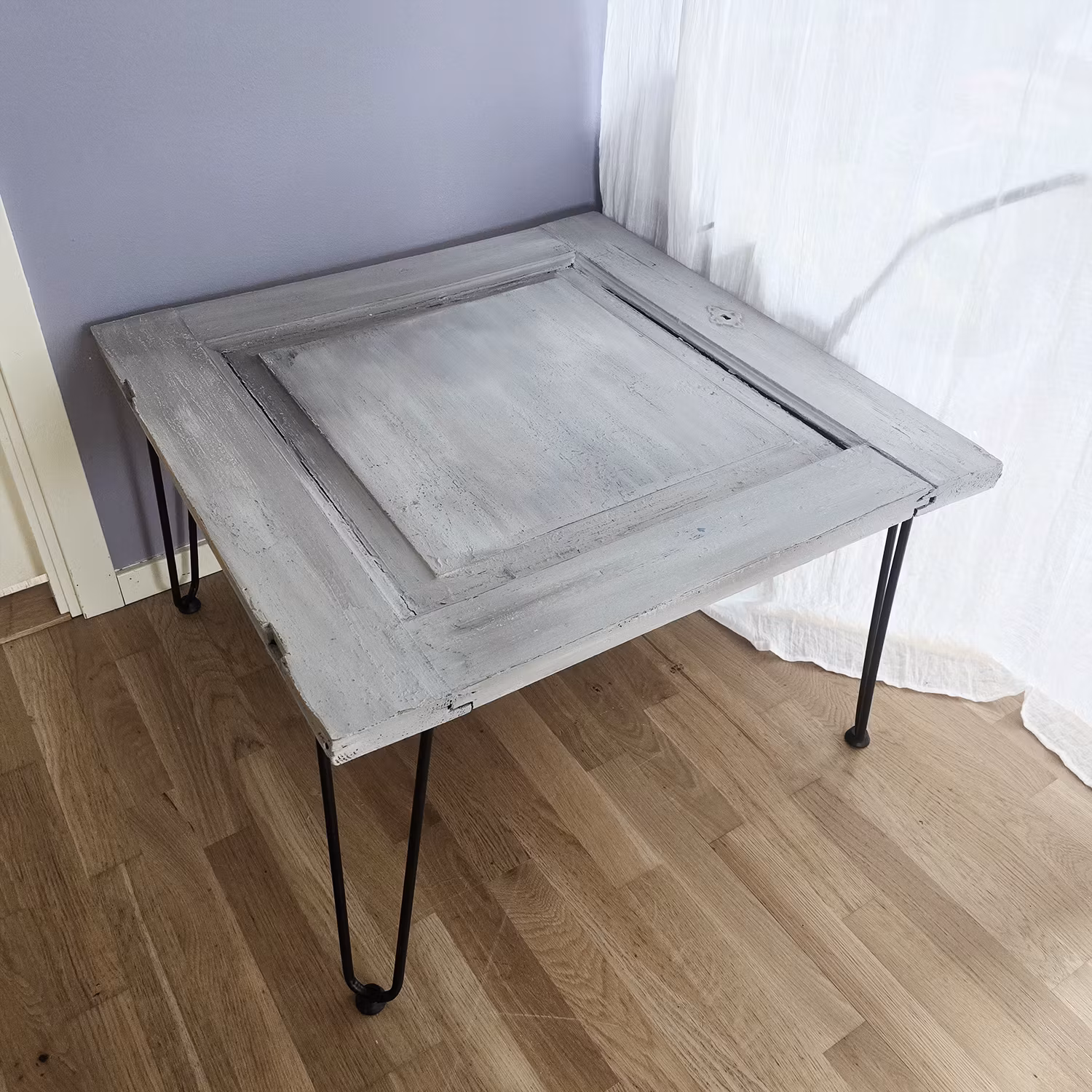 Soffbord/Sidobord, Grå-beige