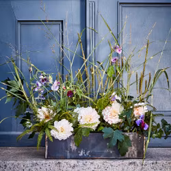 Krukor XXL av återbrukat järn, set om 3, Svart