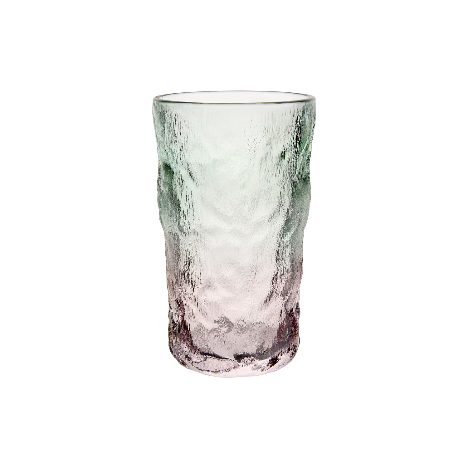 Handgjorda Glas, 13cm, Grön/rosa, 4-pack
