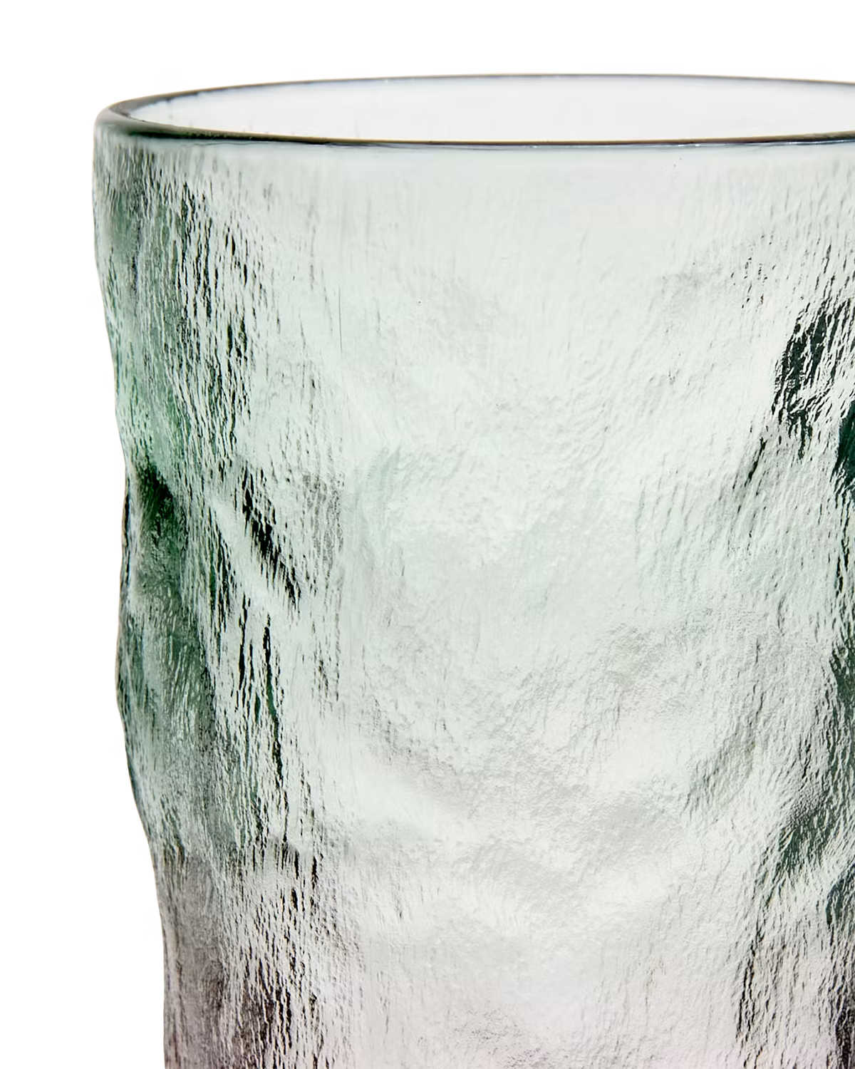 Handgjorda Glas, 13cm, Grön/rosa, 4-pack