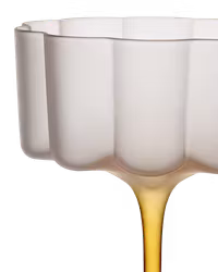 Munblåst Cocktail/dessertglas, Gul, 4-pack
