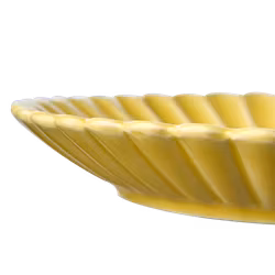 HULDA Tallrik Stengods, Ø19 cm, Gul, 4-pack