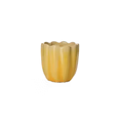 HULDA Äggkopp i stengods, Gul, 12-pack