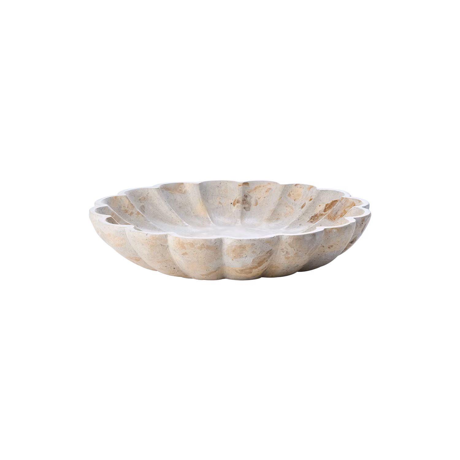 Butterscotch marmor skål, Ø25cm, Beige