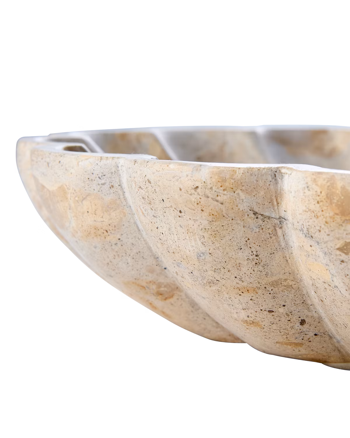 Butterscotch marmor skål, Ø25cm, Beige