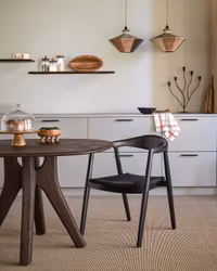 Lampskärm i järn och jute, Ø40cm, Flerfärgad