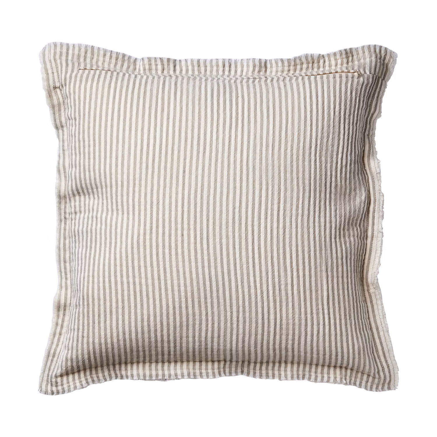 Kuddfodral, 100% bomull, 50x50cm, Grå/vit