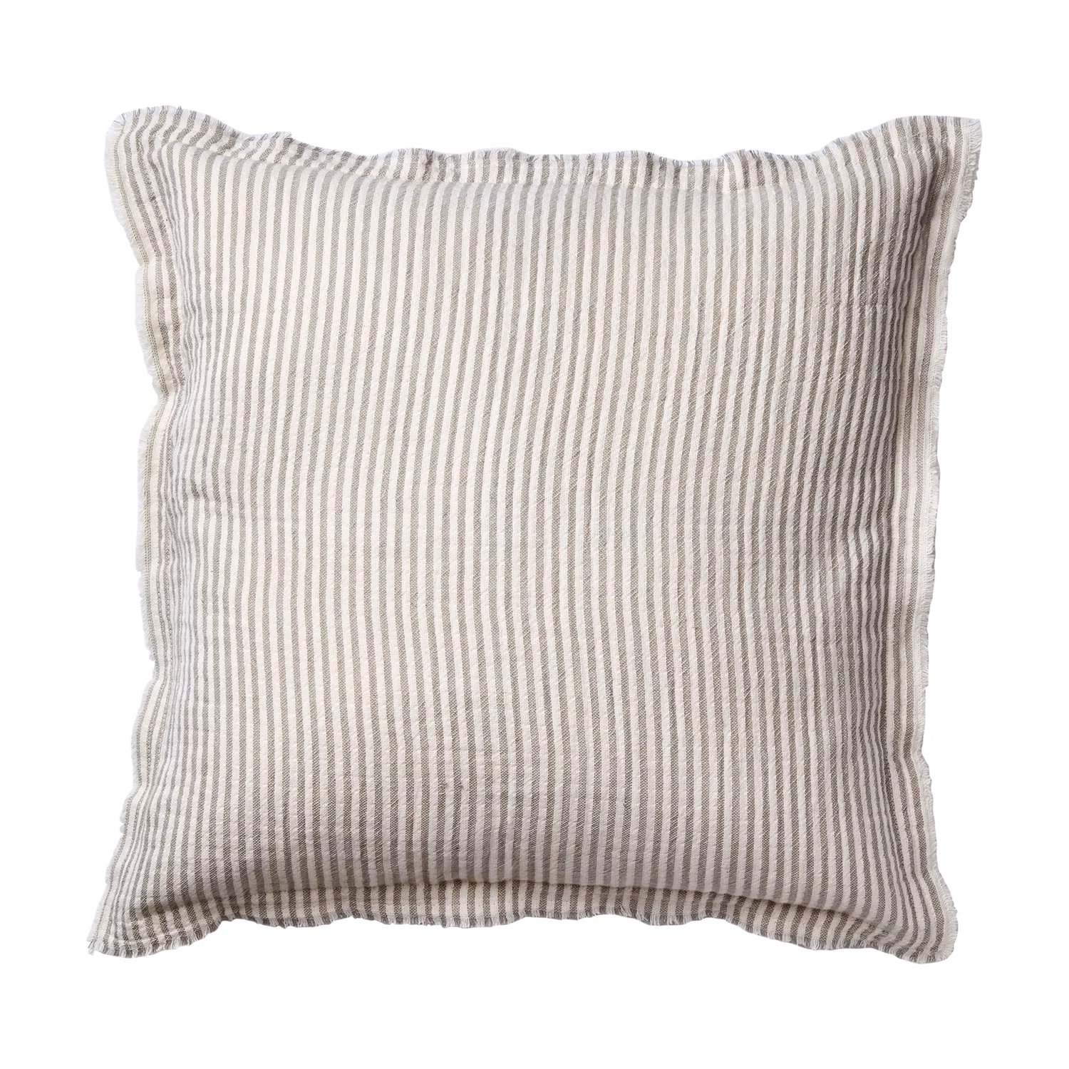 Kuddfodral, 100% bomull, 50x50cm, Grå/vit