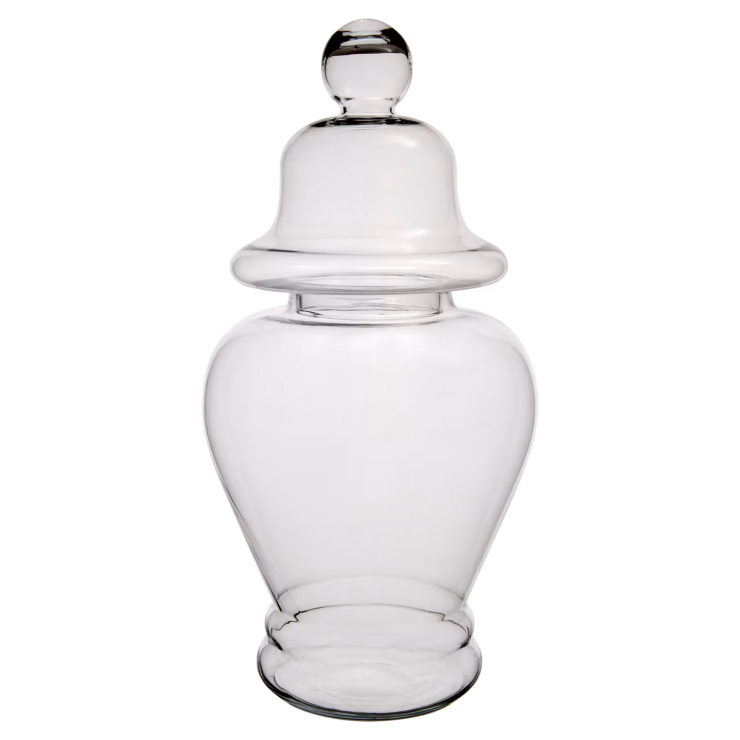 Stor munblåst urna i glas, 52cm